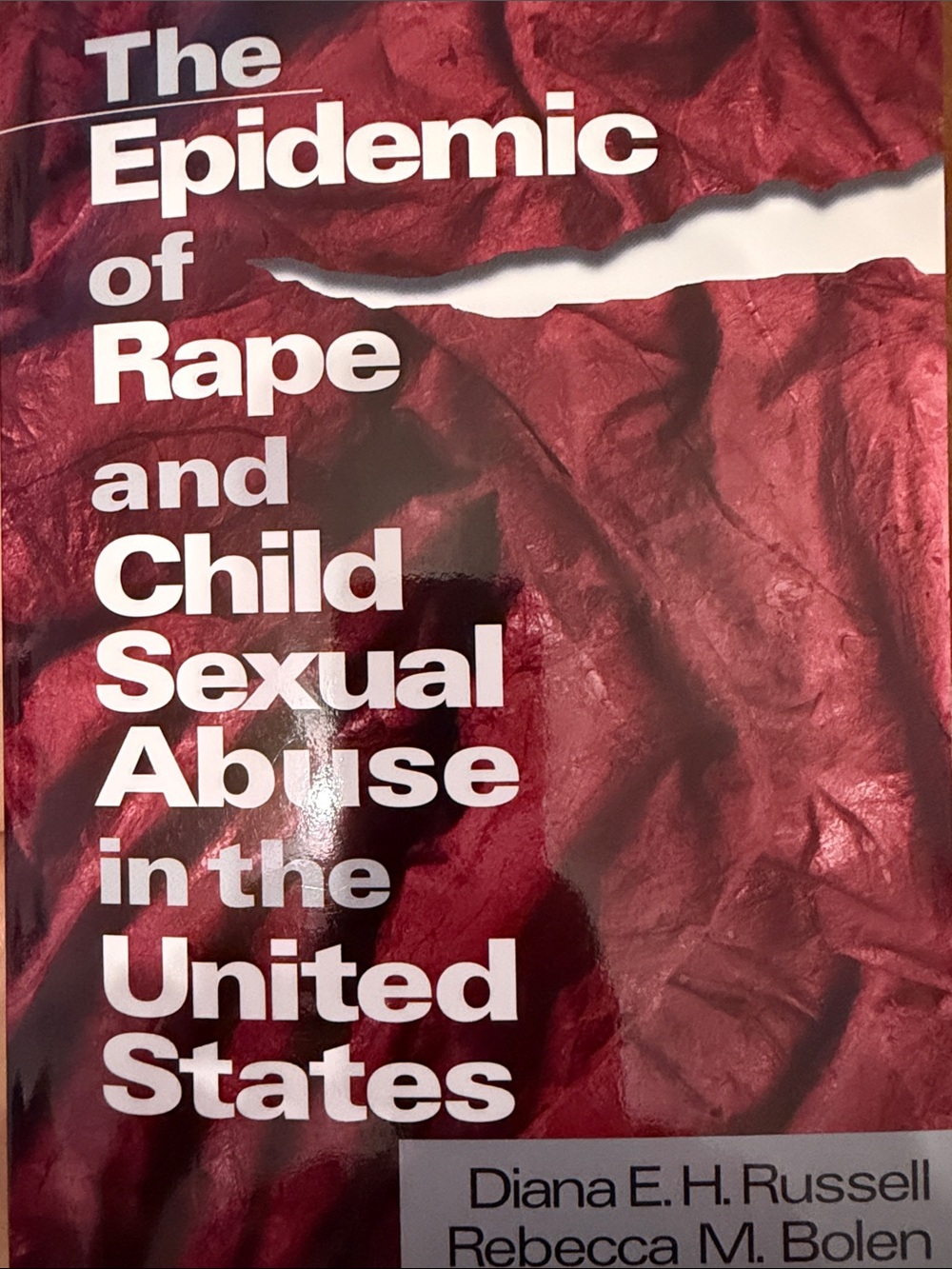 The Epidemic of Rape and Child Sexual Abuse in the United States - Red Cover